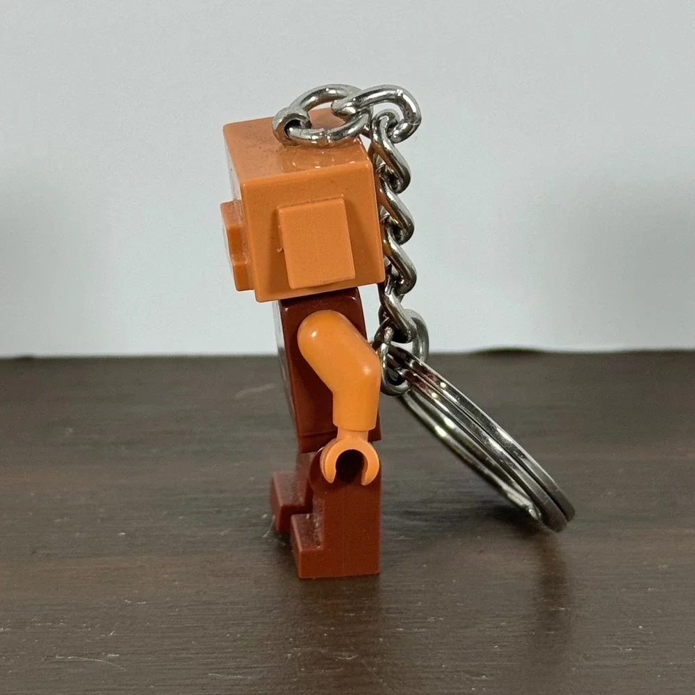 LEGO Minecraft Piglin Minifigure Keychain 854244 Video Game Key Ring Collectible